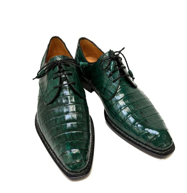 Crocodile Belt Forest Green