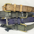 Load image into Gallery viewer, Crocodile Printed Leather Belt Taupe