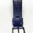 Load image into Gallery viewer, Crocodile Printed Leather Belt Blue