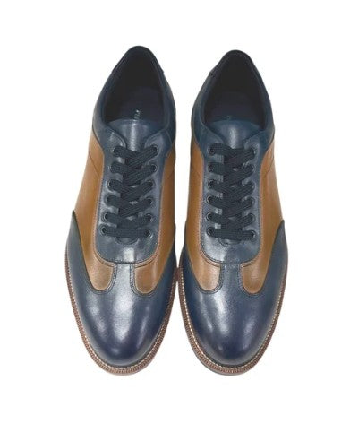 Pelle Dakota Two-Tone Sneaker - Navy