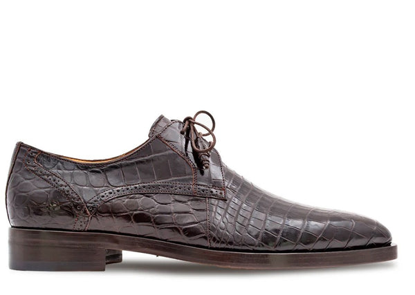 Style: "Dandy" Alligator Derby Forest Brown