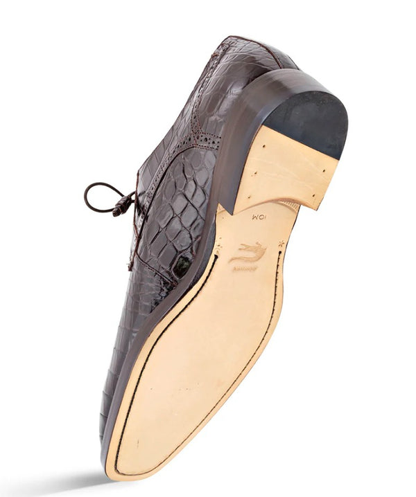 Style: "Dandy" Alligator Derby Forest Brown