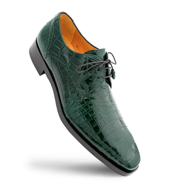 Style: "Dandy" Alligator Derby Forest Green