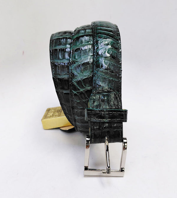 Crocodile Belt Forest Green