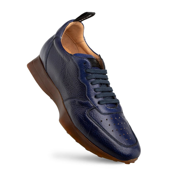 Mezlan "Gerardo" Deerskin Sneaker-Blue