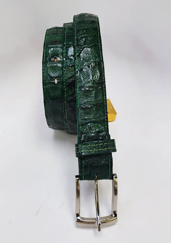 Crocodile Belt Forest Green
