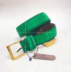 Style: C Collection Green Suede Belt