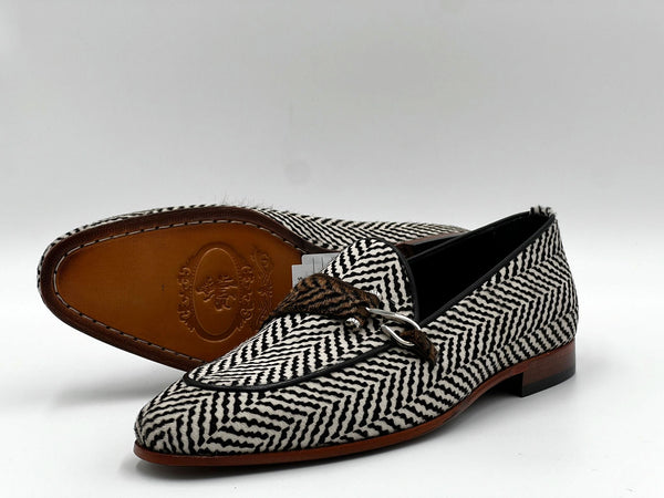 Style: Herringbone-Black/Beige