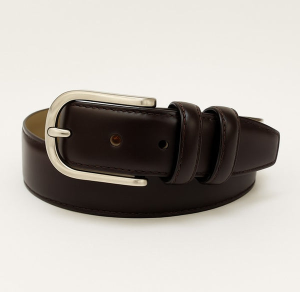 Style: C Collection Leather Belt Burgundy