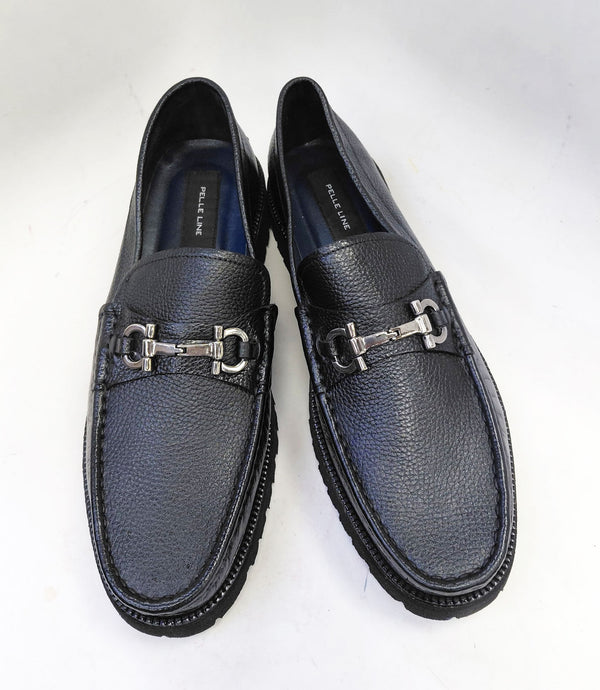 Pelle Newport Pebble Loafer - Black