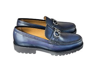 Pelle "Newport" Loafer P042-Navy