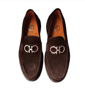 Pelle Suede "Newport" Suede Loafer P043-Brown
