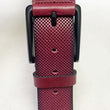 Load image into Gallery viewer, Maurice Perforated Leather Belt Ruby