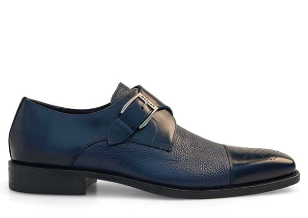 Mezlan Phoenix Monkstrap Shoe Blue