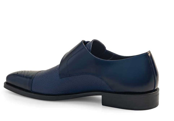 Mezlan Phoenix Monkstrap Shoe Blue