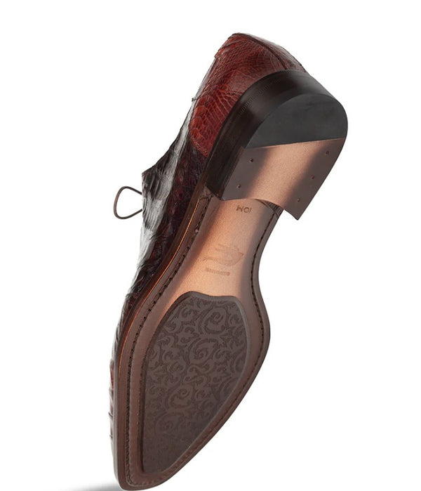 Style: "Pueblo" Crocodile Oxford Sport/Chocolate