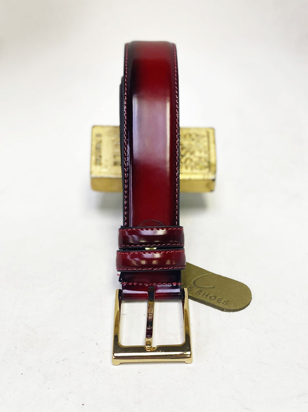 Style: C Collection Red Leather Belt