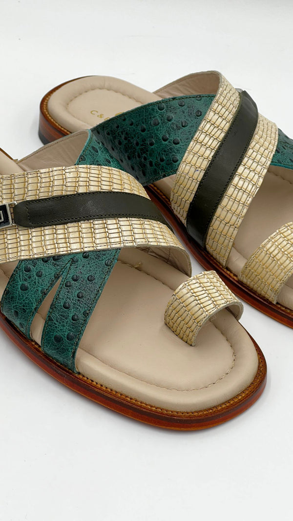 Style: S6195-Green/Beige