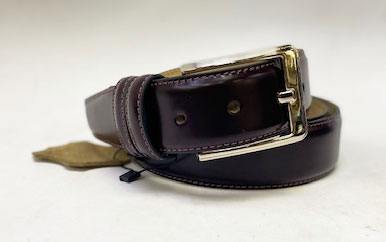 Style: C Collection Burgundy Leather Belt