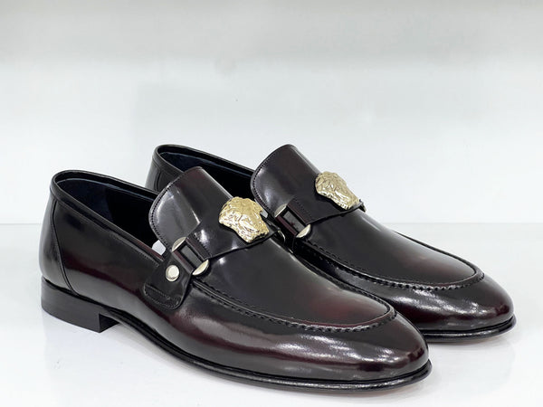 Style: C Collection Burgundy Leather Belt