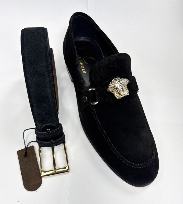 Style: C Collection Suede Belt Black