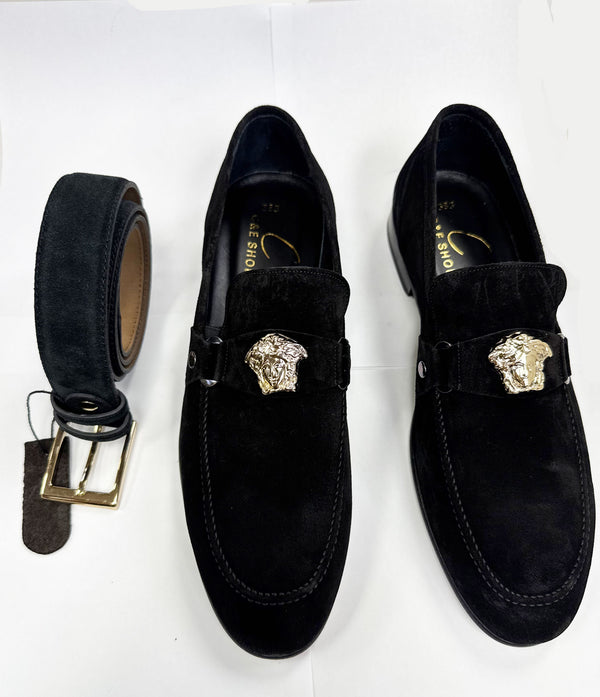 Style: C Collection Suede Belt Black