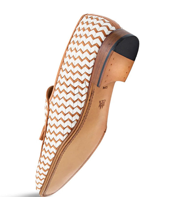 Style: Sants Woven Tasseled Loafer