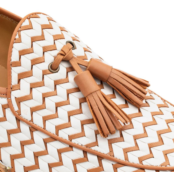 Style: Sants Woven Tasseled Loafer