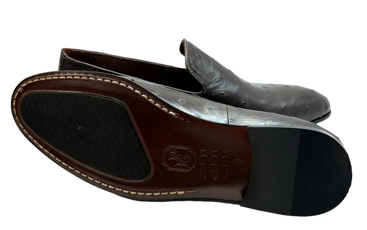 P000507 - Warren Ostrich Loafer- Brown