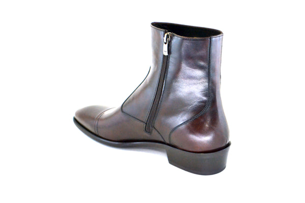 Corrente Burnished Calfskin Slip-On Boot Brown