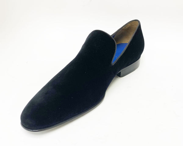 Jean Pierre Velvet Venetian Loafer Black