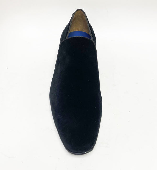 Jean Pierre Velvet Venetian Loafer Black