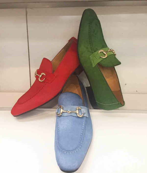 Carrucci by Maurice Pony Hair Loafer Green