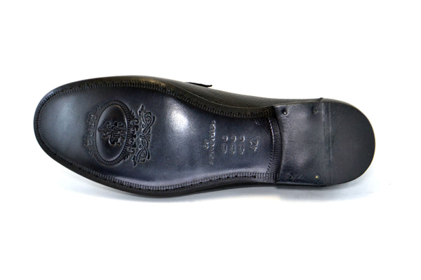Corrente Deerskin Slip-On Loafer Black