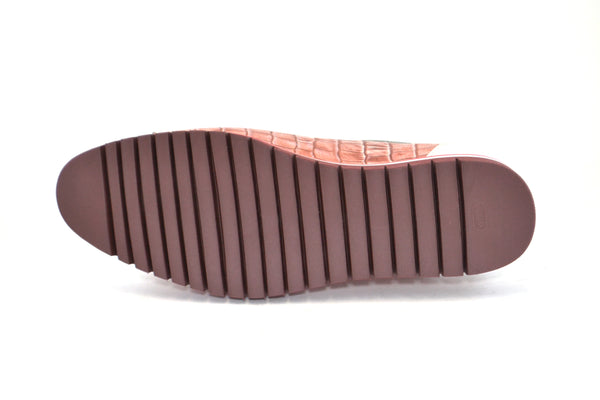 Corrente Printed Calfskin Lace-Up Oxford White