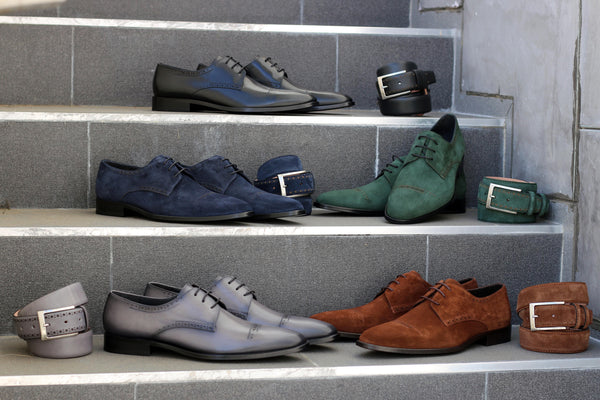 Corrente Burnished Calfskin Lace-Up Oxford Grey