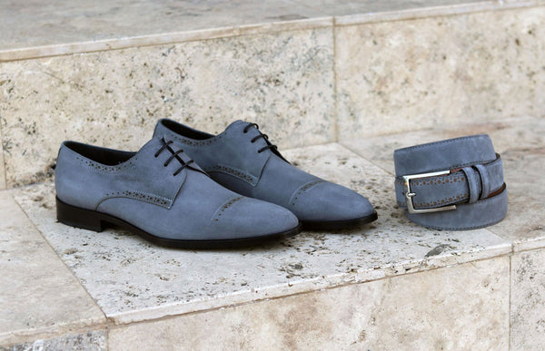Corrente Suede Lace-Up Oxford Grey