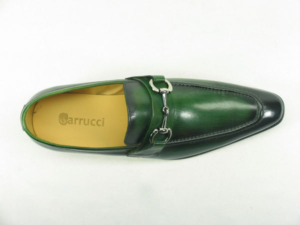Burnished Calfskin Slip-On Loafer Green