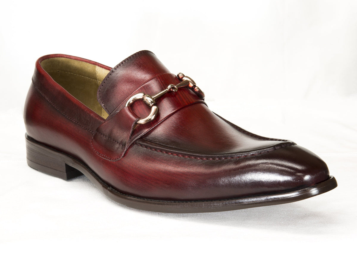 Burnished Calfskin Slip-On Loafer