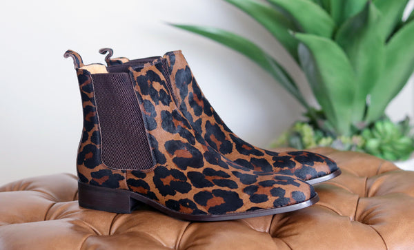 Carrucci by Maurice Pony Hair Slip-On Boot Leopard