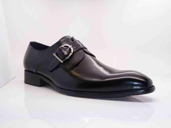 Calfskin Monkstrap Black