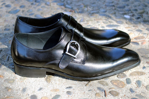 Calfskin Monkstrap Black