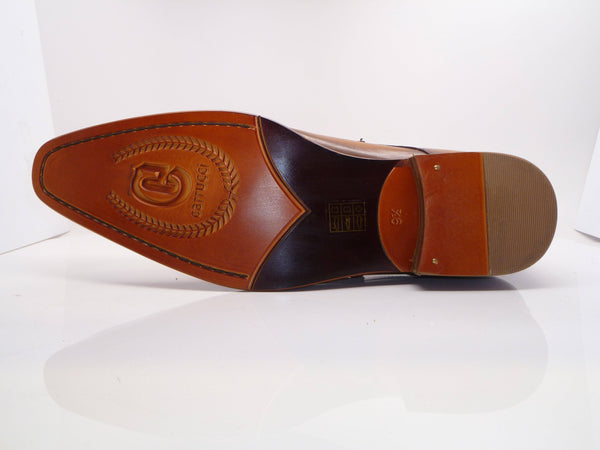 Calfskin Monkstrap Rust/Tan