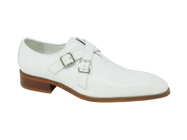 Calfskin Cross Strap Loafer White