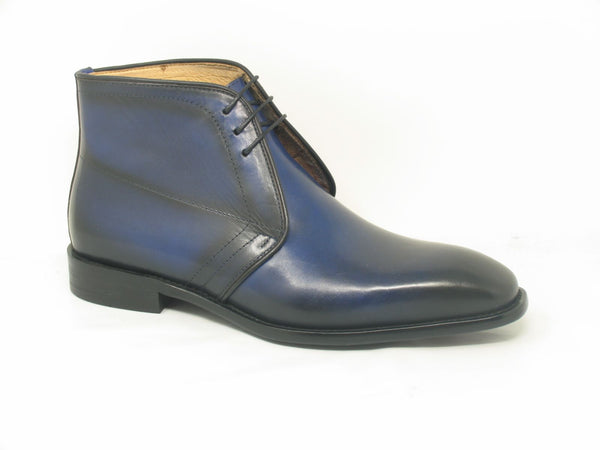 Calfskin Chukka Boot Blue