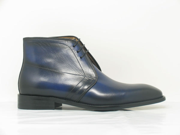 Calfskin Chukka Boot Blue