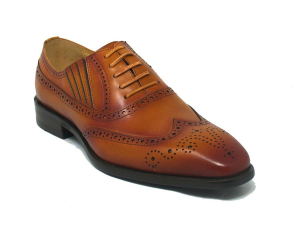 Burnished Calfskin Belt Cognac