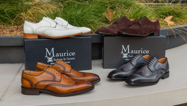 Burnished Leather Lace-Up Shoe Grey