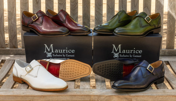 Burnished Leather Monkstrap White