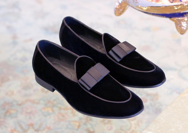 Velvet Formal Loafer Black